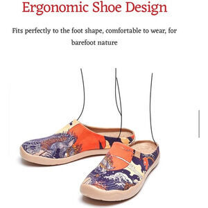 UIN Slip On  Loafers Lightweight Comfort Art Painted Fashion Sneaker Silent Man